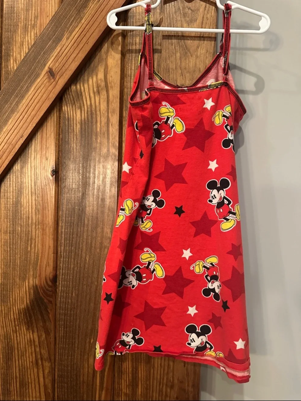 Disney Mickey Red Star Print Slip Dress. Size Small - Picture 8 of 10